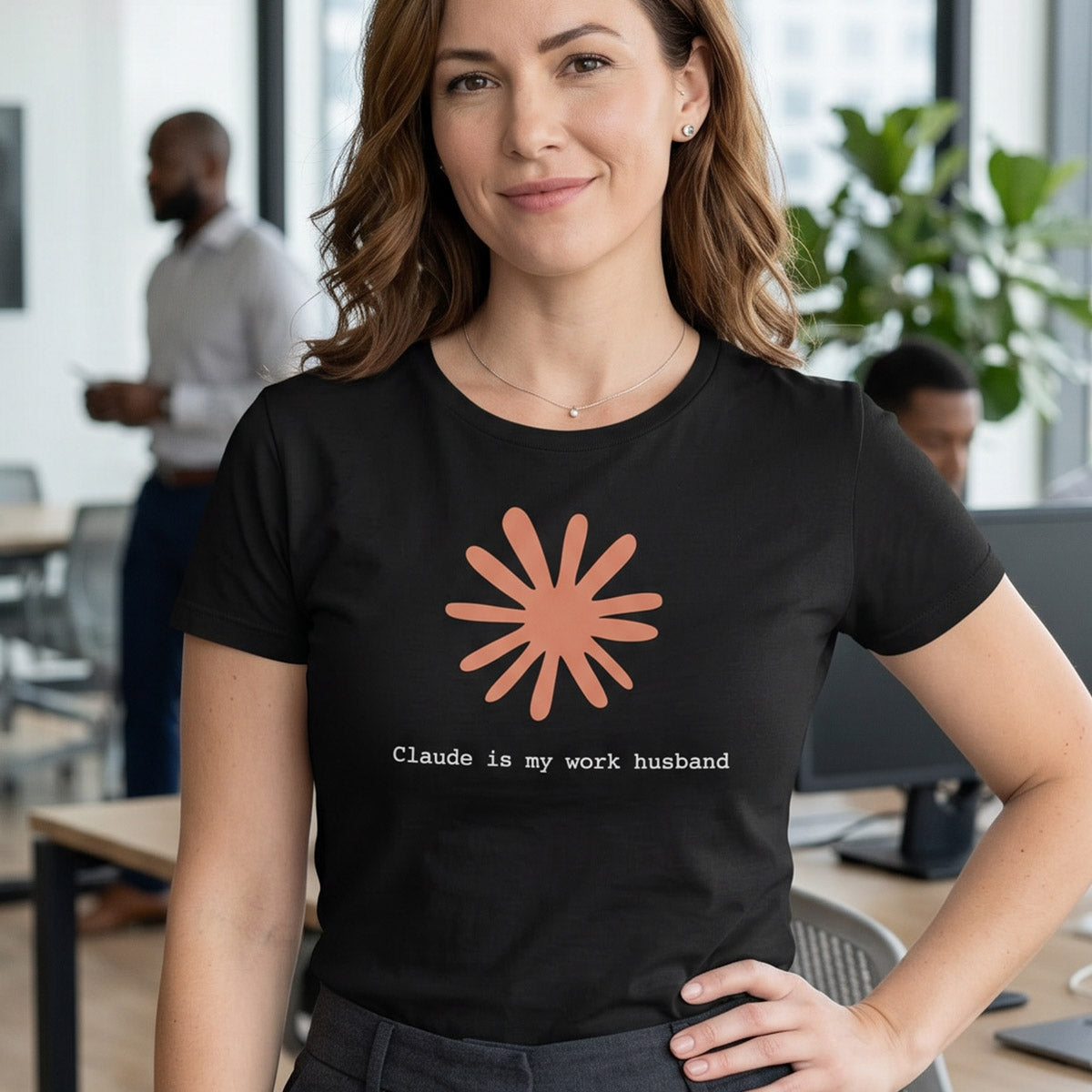 Claude Is My Work Husband T-Shirt | Claude AI Funny Relationship Tee