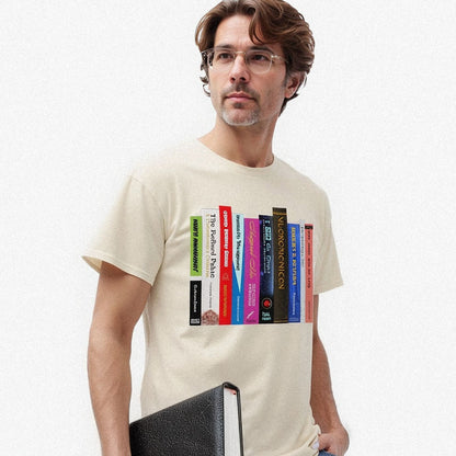 Fictional Books T-Shirt | Dark Humor Literary Parody Pop Culture Tee
