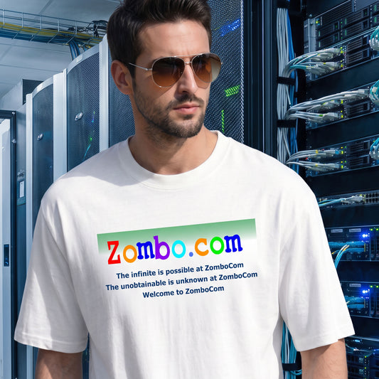 Zombocom T-Shirt | Welcome to Zombocom | Early Internet Culture | Retro Web Nostalgia Tee