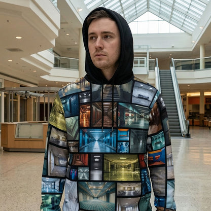 Liminal Spaces Fleece-Lined Hoodie - Eerie Transitional Realms