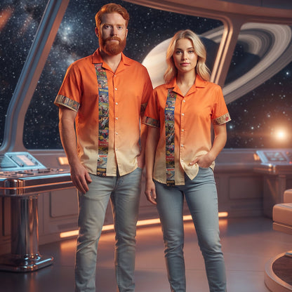 Science Fiction Comics Men's Hawaiian Shirt