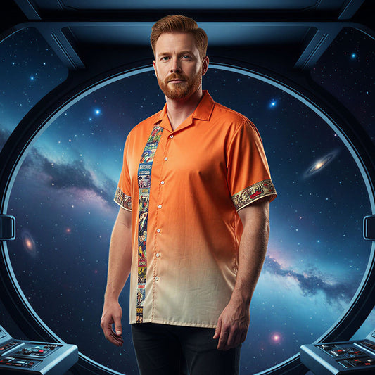 Science Fiction Comics Men's Hawaiian Shirt