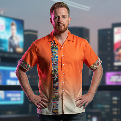 Science Fiction Comics Men's Hawaiian Shirt