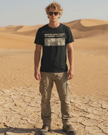 3 Things We Didn't Need to Worry About - Retro Childhood Fears Humor Shirt