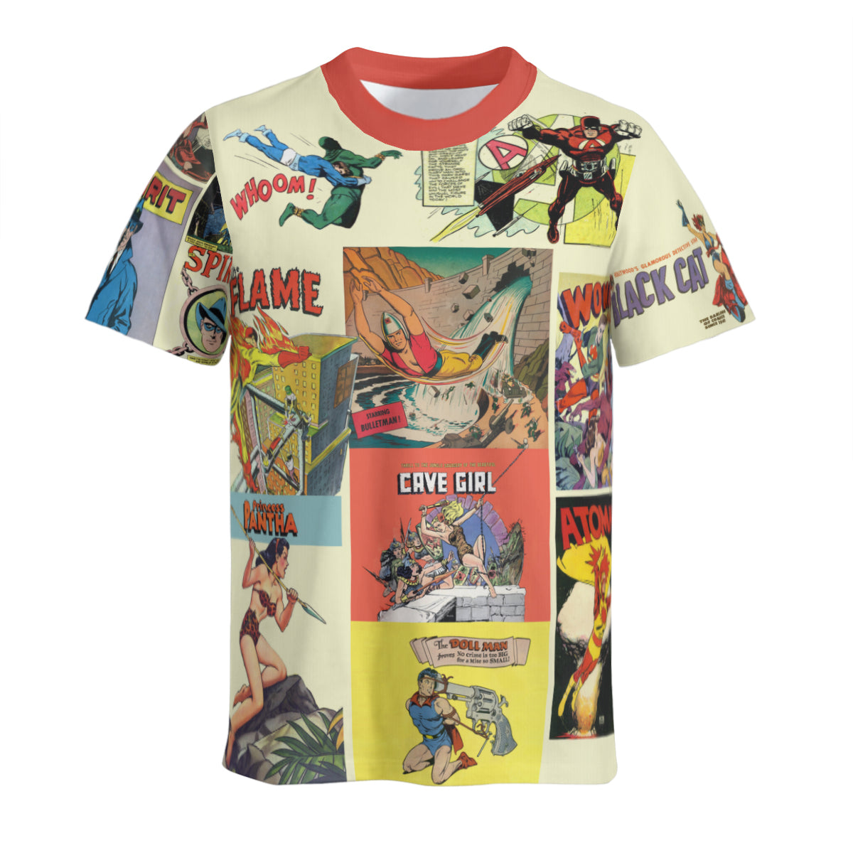 vintage comics front view shirt