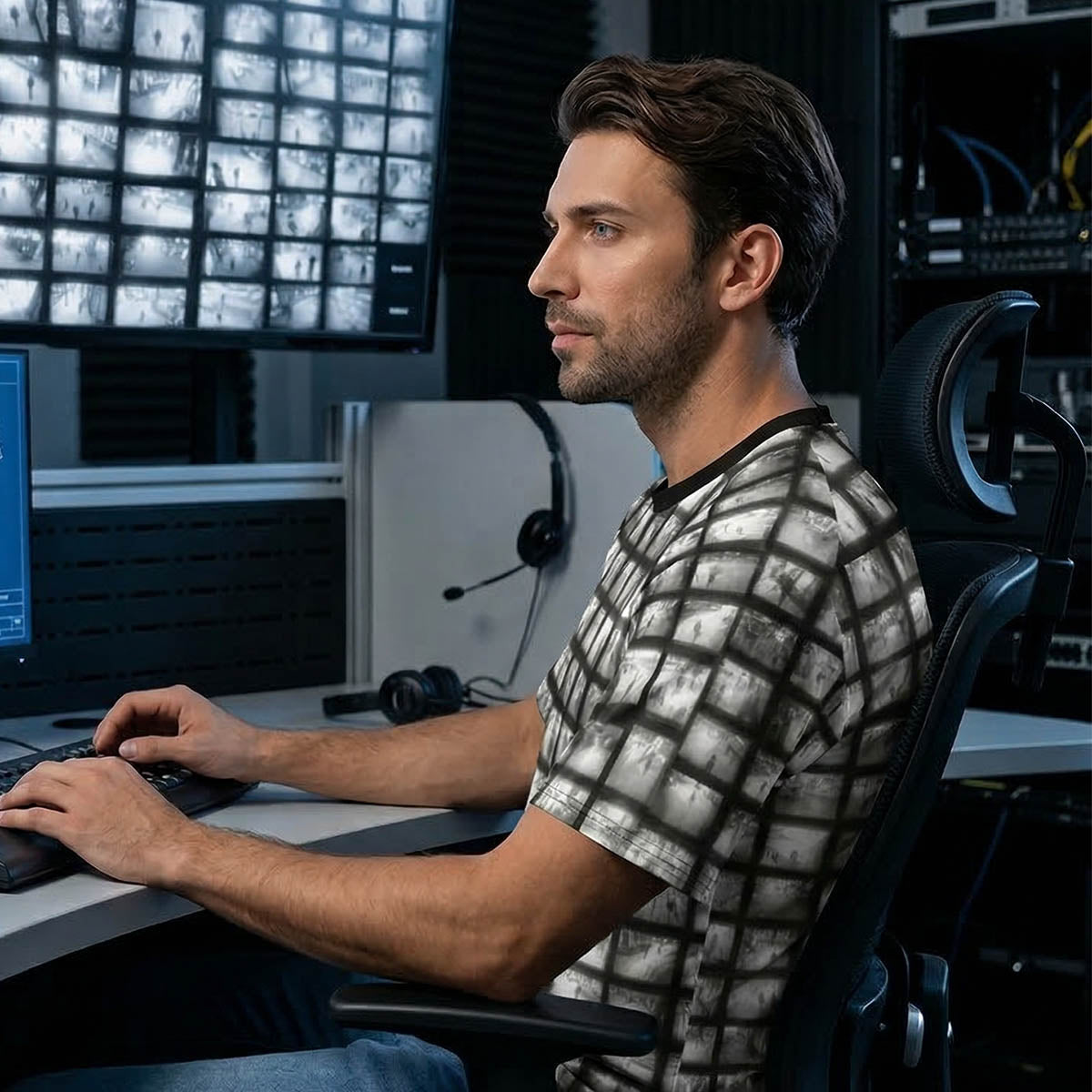 Watch List - Surveillance Camera All-Over Print Tee