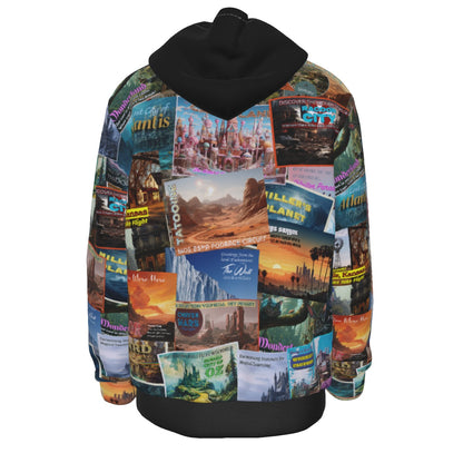 Fantastic Postcards | Men's Thick Pullover Hoodie