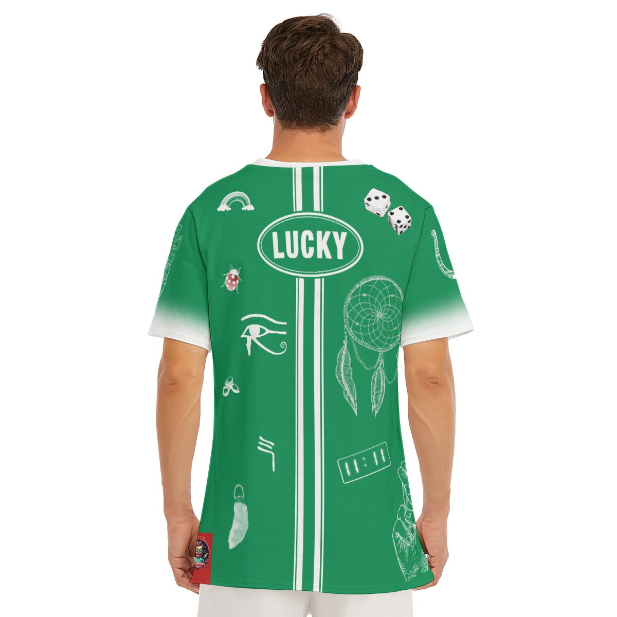 Lucky T-shirt | Loose Neck Cotton Tee
